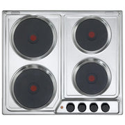 De’Longhi FFI 46 ER piano cottura Acciaio inox Da incasso 60 cm Piastra sigillata 4 Fornello(i)