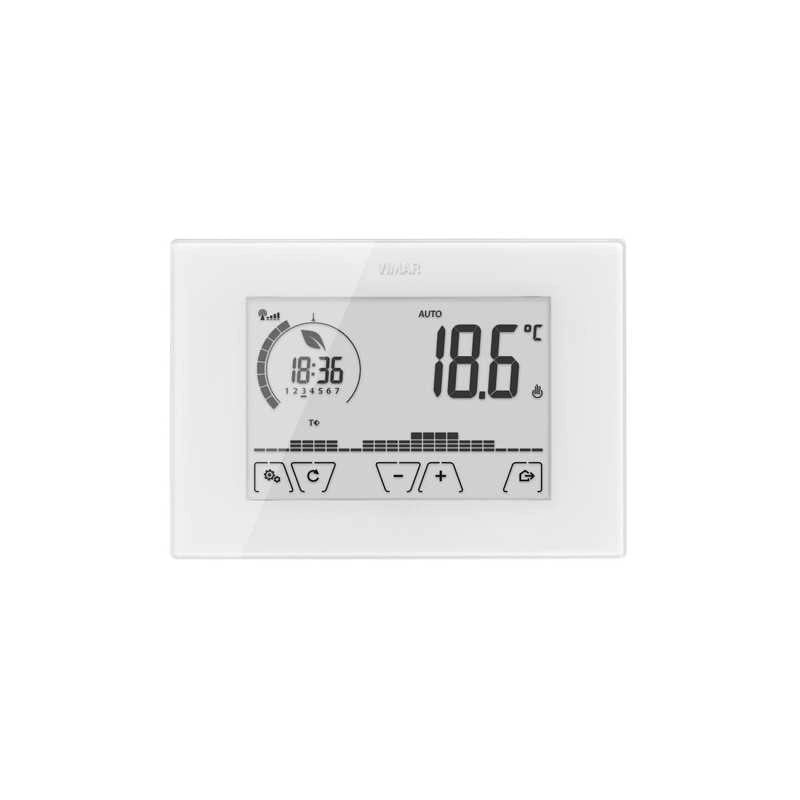 02911 Cronotermostato Touch Wifi Parete Bianco