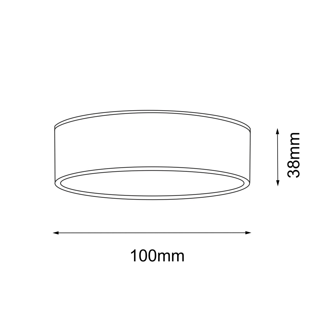 Spot bagno LED moderno nero tondo Ø10 10W 3000K Shilo