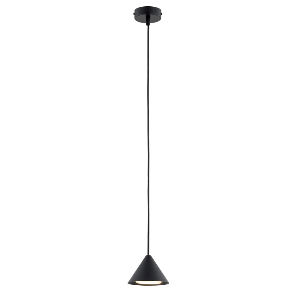 Lampada a sospensione nera conico Ø12 GX53 12W Emibig