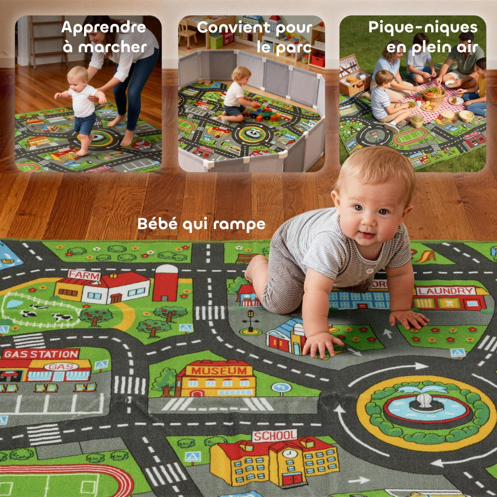 Tappeto da gioco per bambini ¨C Minimal ¨C 200x150 cm multicolore