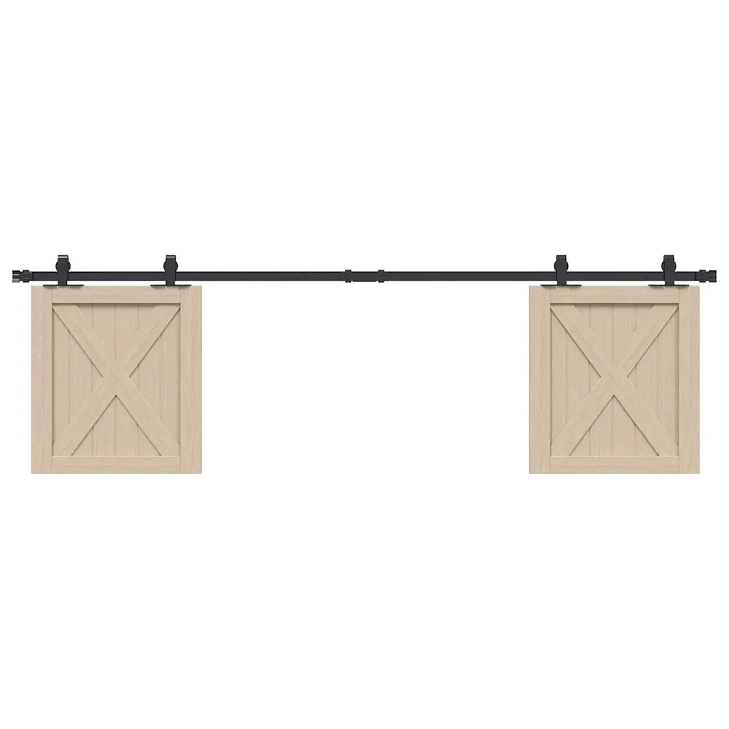 Kit Anta Scorrevole per Armadio 183 cm in Acciaio al Carbonio 4009675