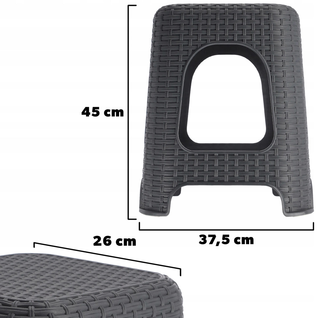 Sgabello da cucina KADAX con base antiscivolo, portata massima 120 kg.