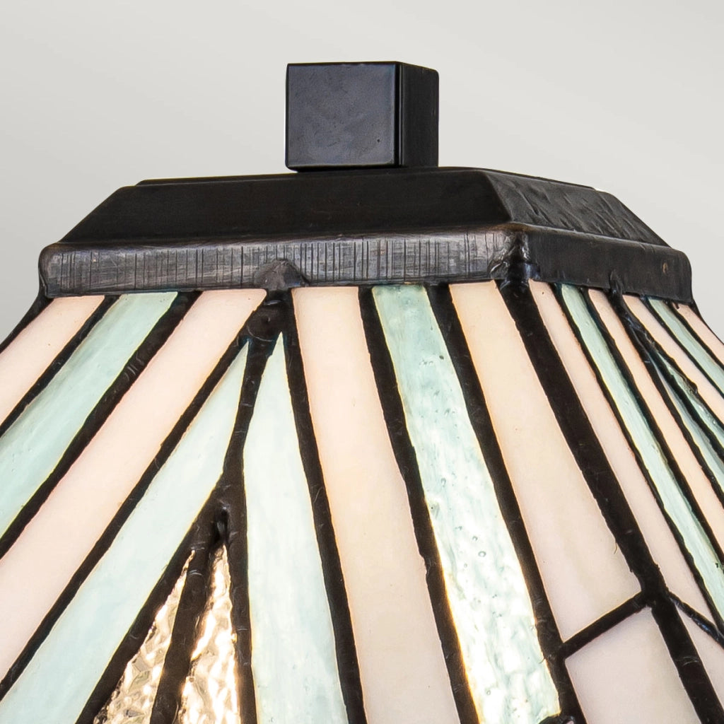 Lampada tavolo Tiffany Alderley grande bronzo E27 Elstead