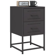 Comodini 2 pz Neri 36x39x60,5 cm in Acciaio 846459