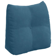 Cuscino per Schiena | Cuscino dorsale Blu 45 x 24 x 50 cm Velluto