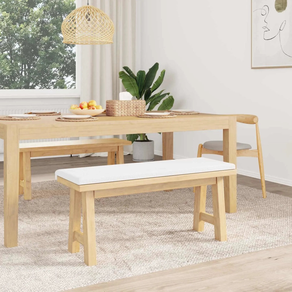 Cuscino per panchina Tessuto Bianco Profondità 35 cm 42043326