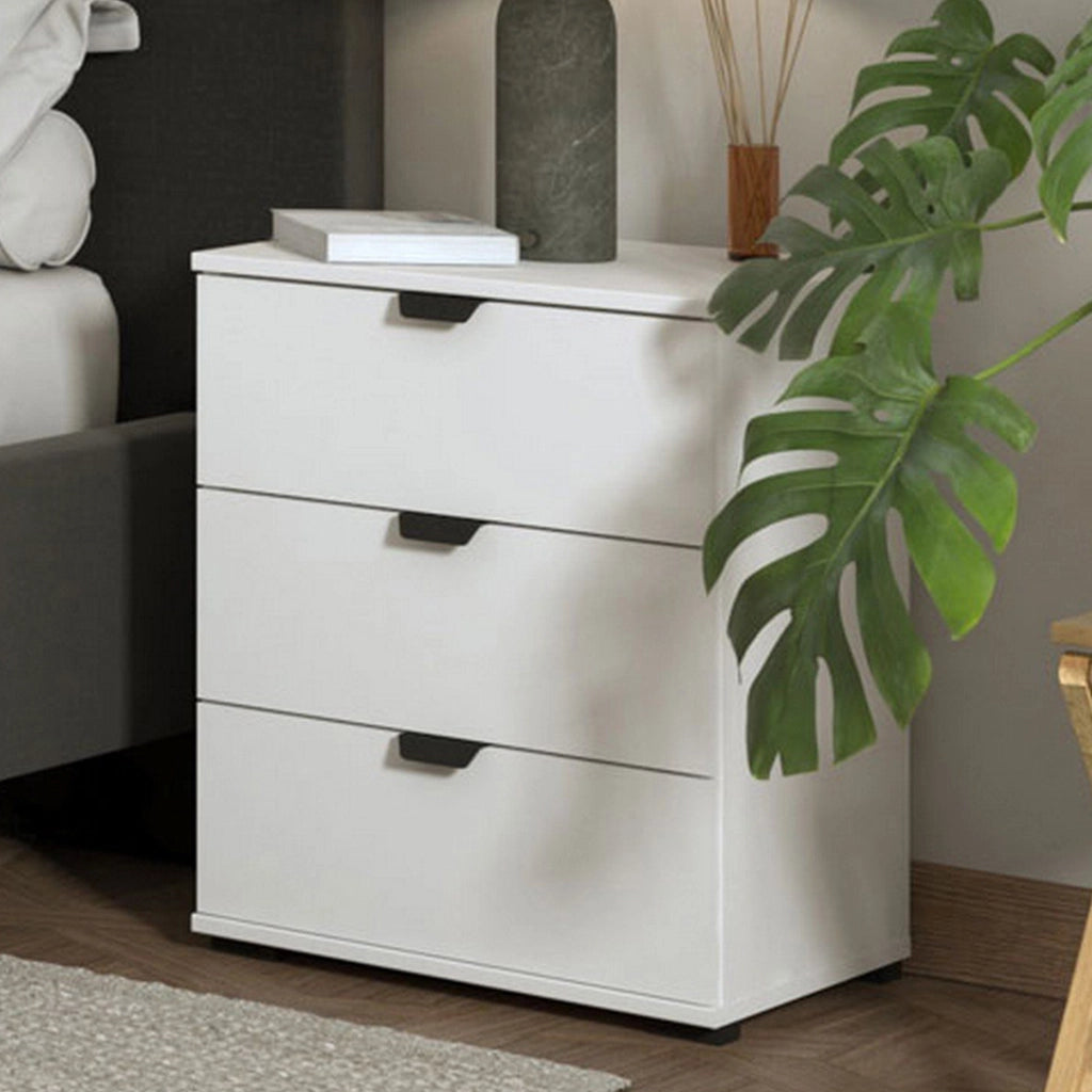 Talana, Comodino un Ripiano, 45x40x63h cm Bianco