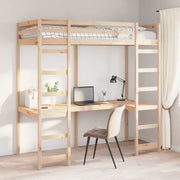 Struttura per letto soppalco Naturale 75 x 190 cm Pino massello 3414556