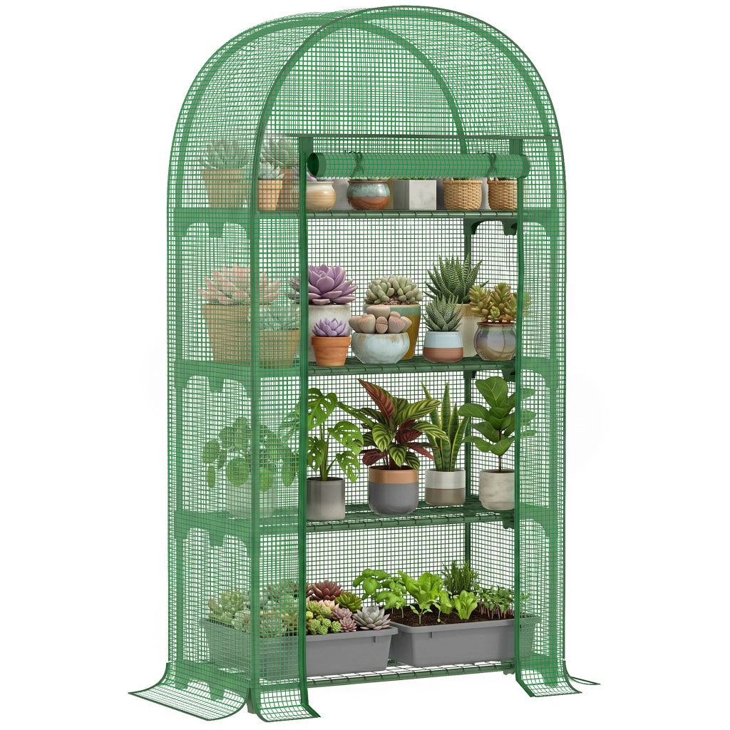 Serra da giardino per balcone ¨C Minimal ¨C 80x49x160 cm verde