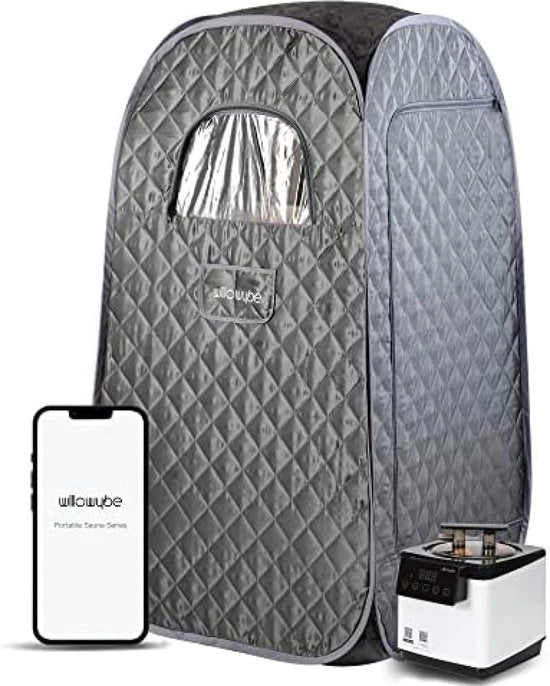 Sauna portatile con controllo Bluetooth, macchina a vapore, struttura per il corpo, sedile pieghevole | Spa personale a casa