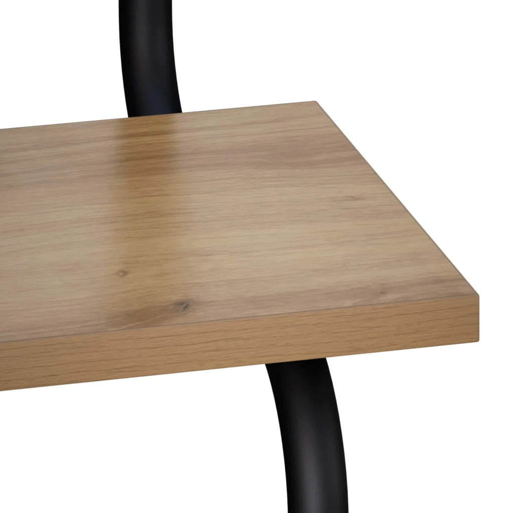 Mensola a muro a 2 livelli Rovere Artigianale 80 x 24,5 x 61 cm 8006102