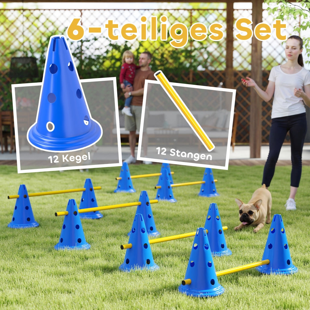 Set Agility per Cani ¨C zephmum ¨C 6 Hurdle 12 Coni Bag