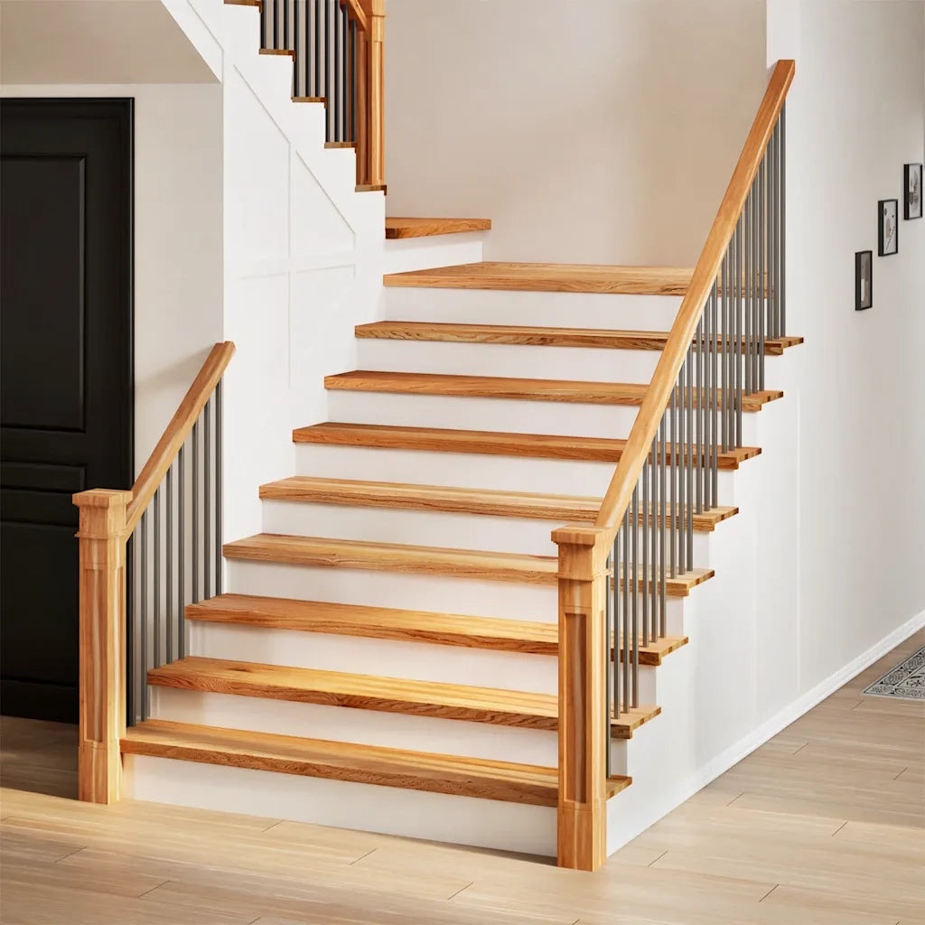 Gradini 20 pz Marrone Chiaro 120x30x2 cm Legno Massello Rovere 3283012