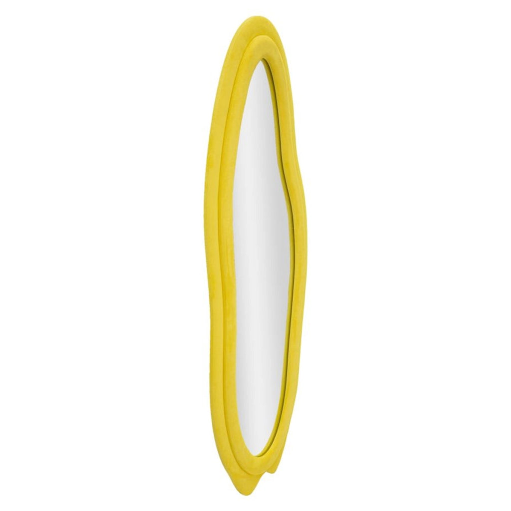 Specchio con Cornice VKH467, Giallo, MDF, 40x4x160 cm