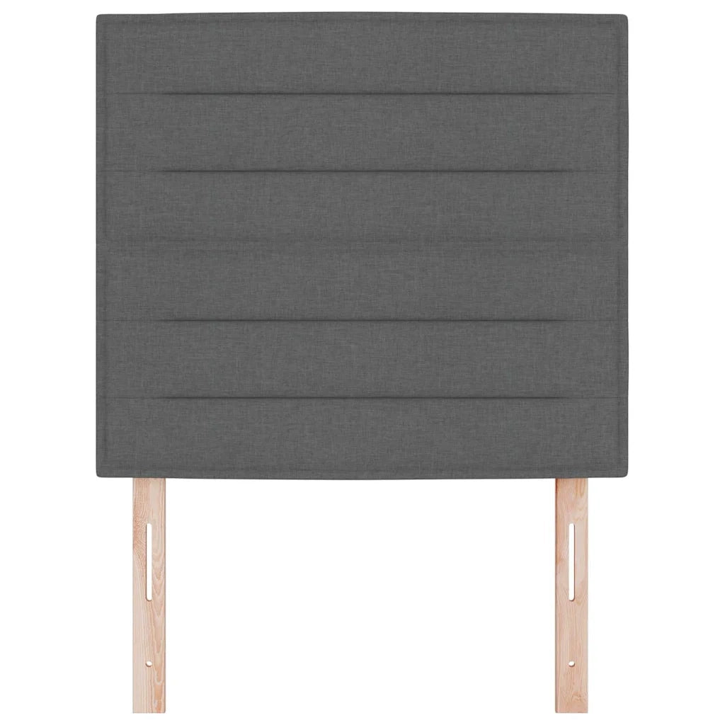 Testiera LED con strisce LED Grigio scuro 100 cm Tessuto 3338280
