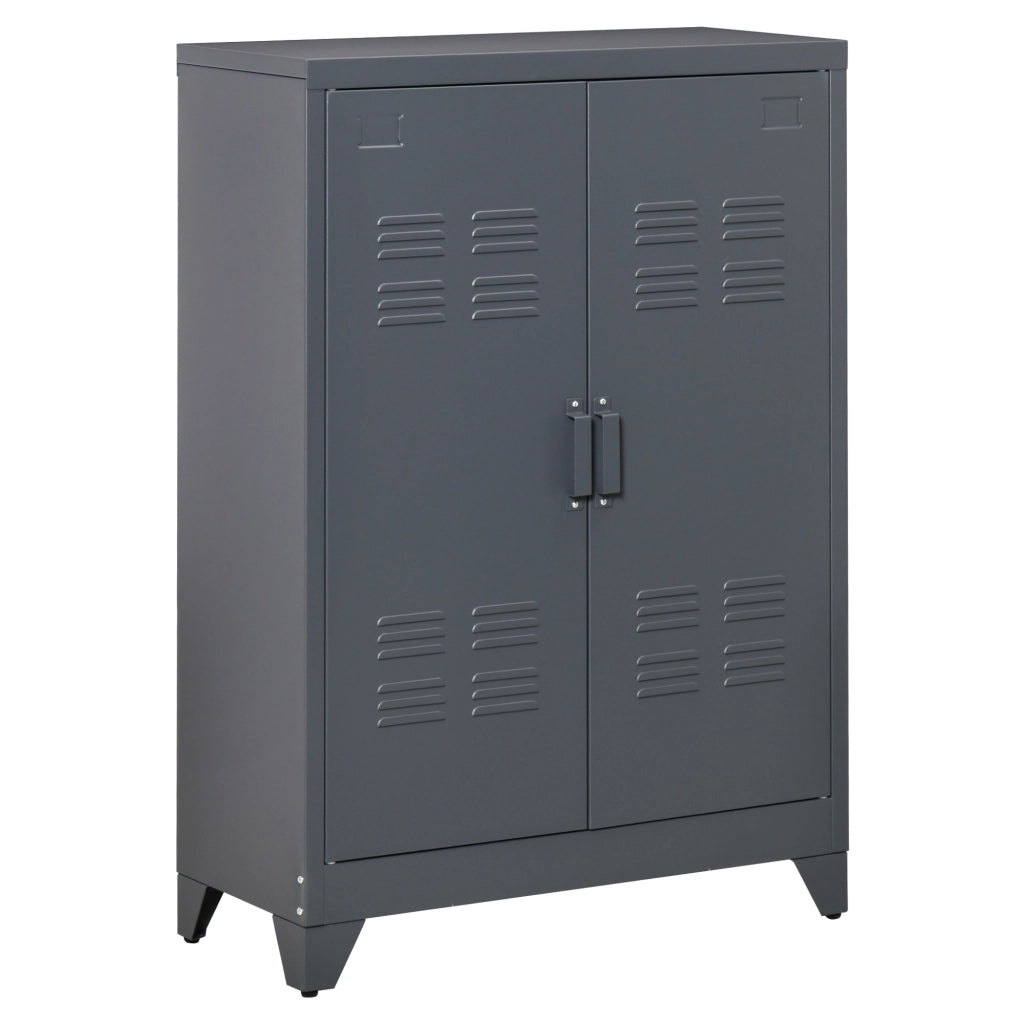 Armadio per ufficio 3 livelli ¨C zephmum ¨C grigio, metallo