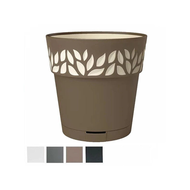 Vaso Cloe Tondo Ris.Acqua Grafite 25 H 25 Stefanpl