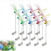 Clip libellula 3D per decorazione esterna da giardino - 12 pezzi - sistema di dissuasione insetti - impermeabile - facile da installare