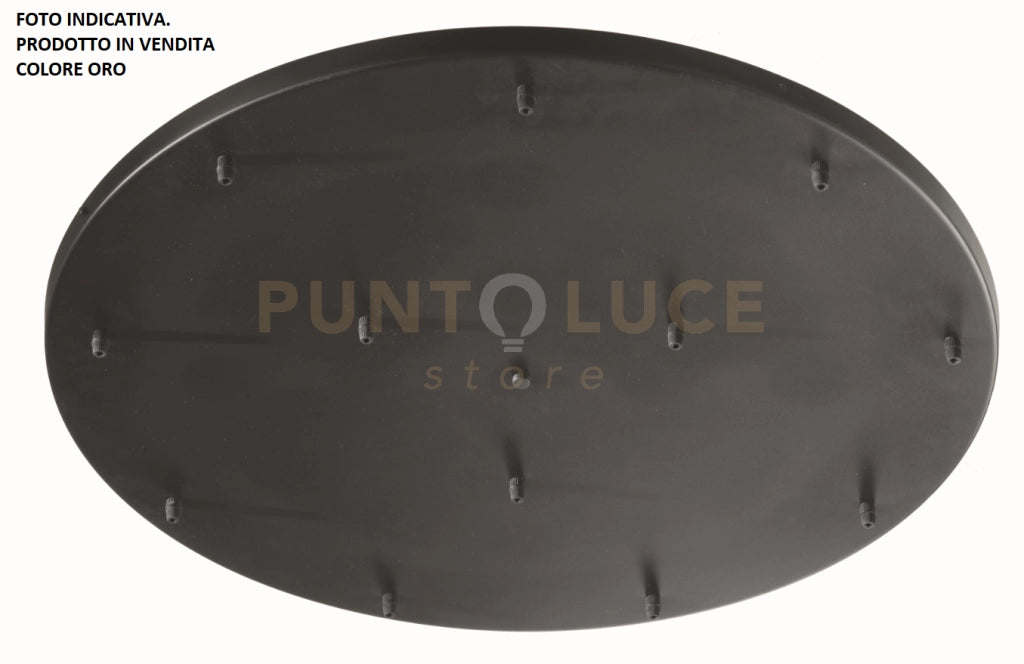 OBA0017 BASE 12 FORI ORO D.85CM H.3,5CM PER SOSPENSIONE
