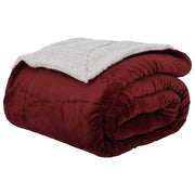 Coperta Rosso Bordeaux 150 x 200 cm Panno