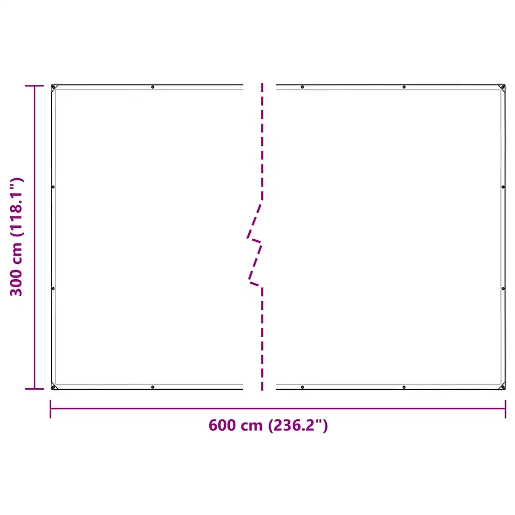 Copertura per Piante con Occhielli 3x6 m in PVC 3308723