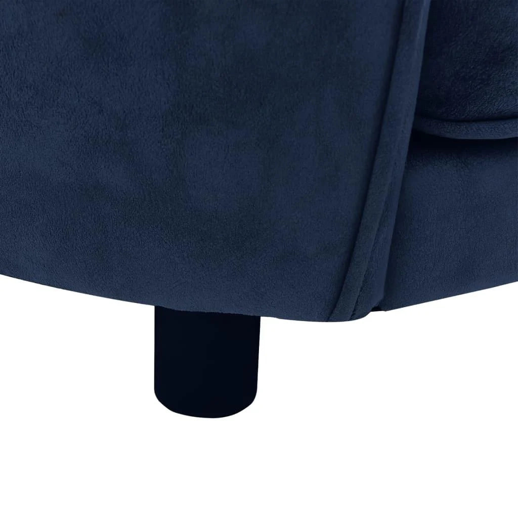 Divano per cani 69 cm peluche blu 02_0000104