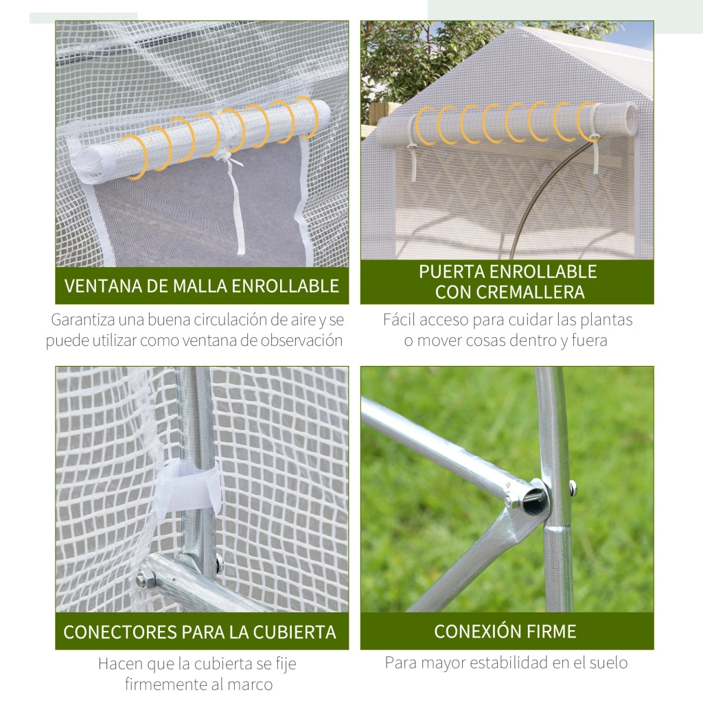 Serra da giardino 4x2x2 m ¨C Minimal ¨C Bianco