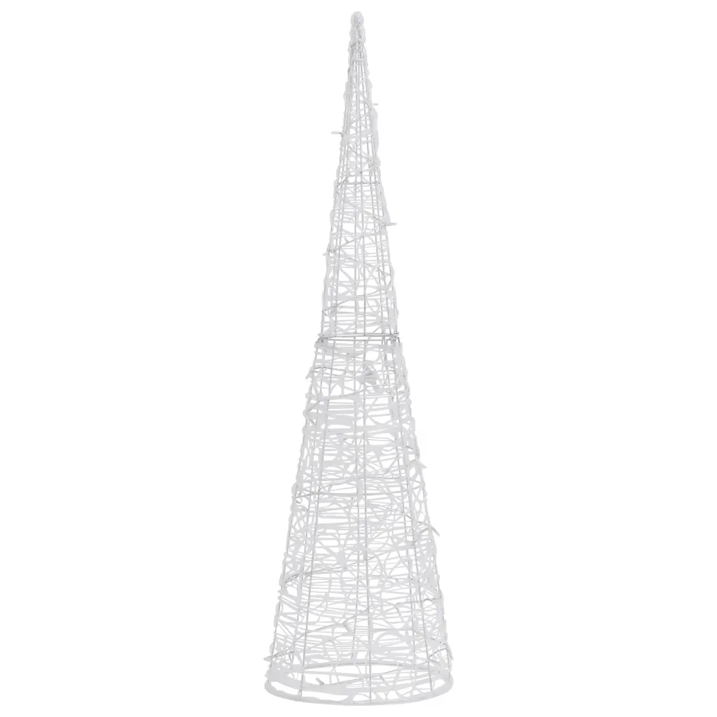 Piramide Decorativa Cono di Luce LED Acrilico Blu 120 cm 329807