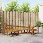 Set di divani da esterno 6 pcs Naturale