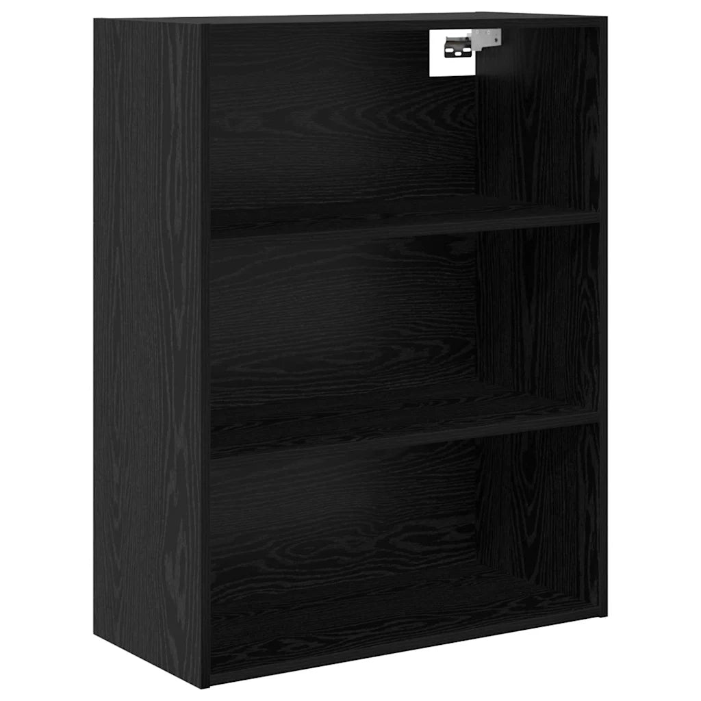 Credenza-Buffet-Armadio da cucina Rovere Nero 69,5 x 32,5 x 180 cm Legno multistrato 878169