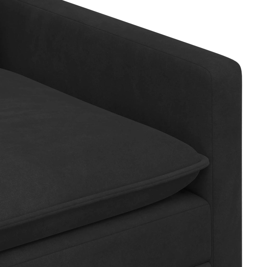 Set di divani 2 pcs Nero Velluto 3417132
