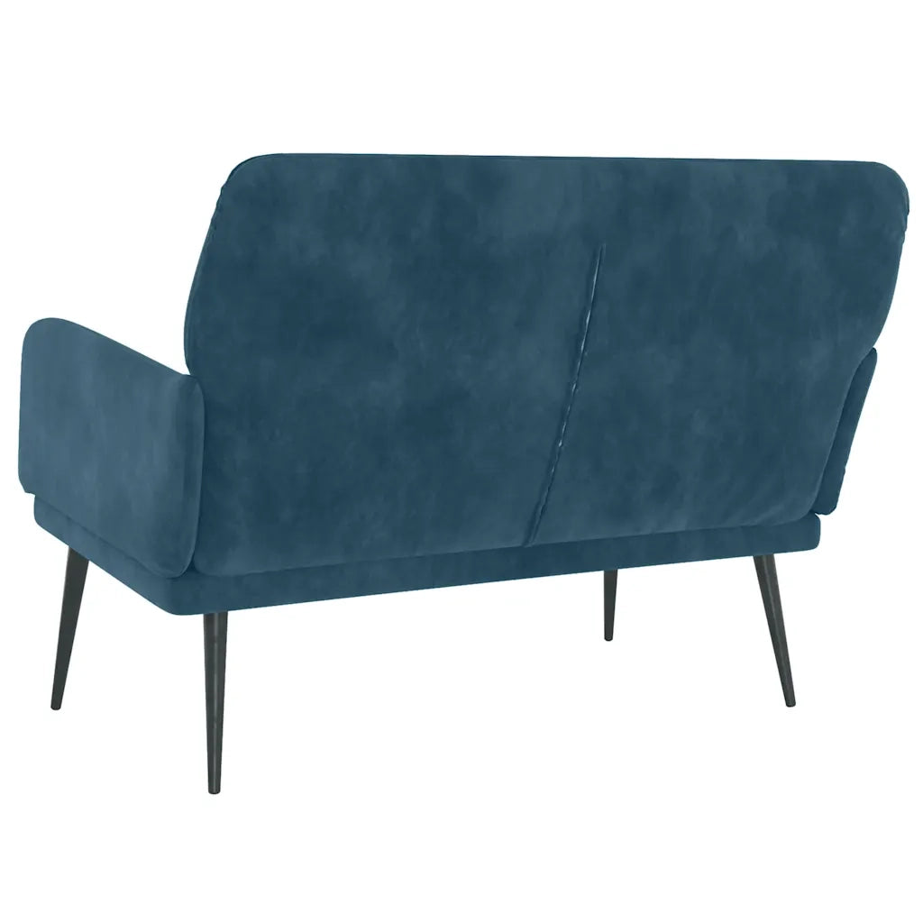 Panca-Sgabello Blu 108x79x79 cm in Velluto 634918