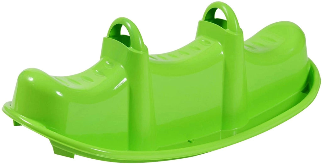 Dondolo da Giardino in Plastica Solo per Uso Domestico. Dondolo Triplo per il Divertimento dei Più Piccoli Età Minima Co