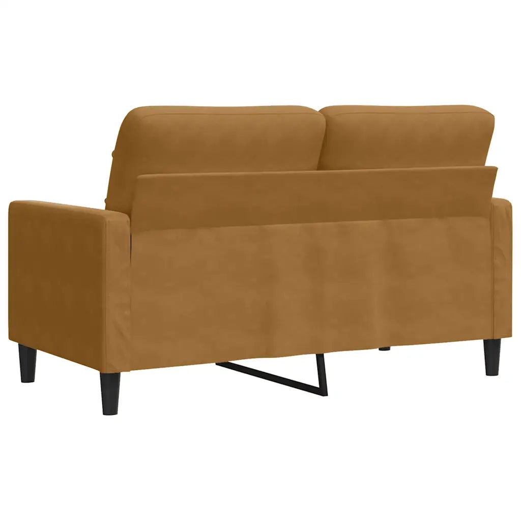 Divano a 2 Posti-Sofa 2 Posti marrone 120 cm in Velluto 381809