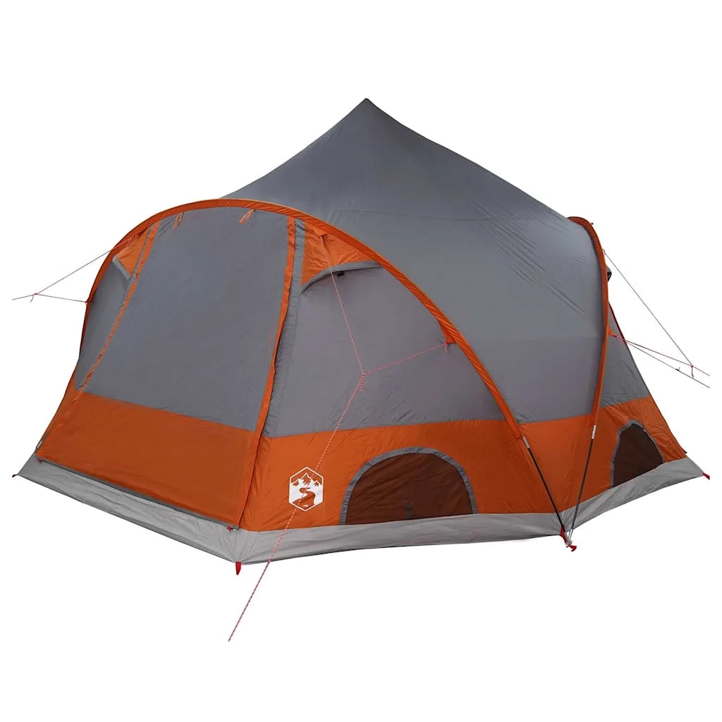 Tenda a cupola per 4 persone con tetto Grigio e arancione
