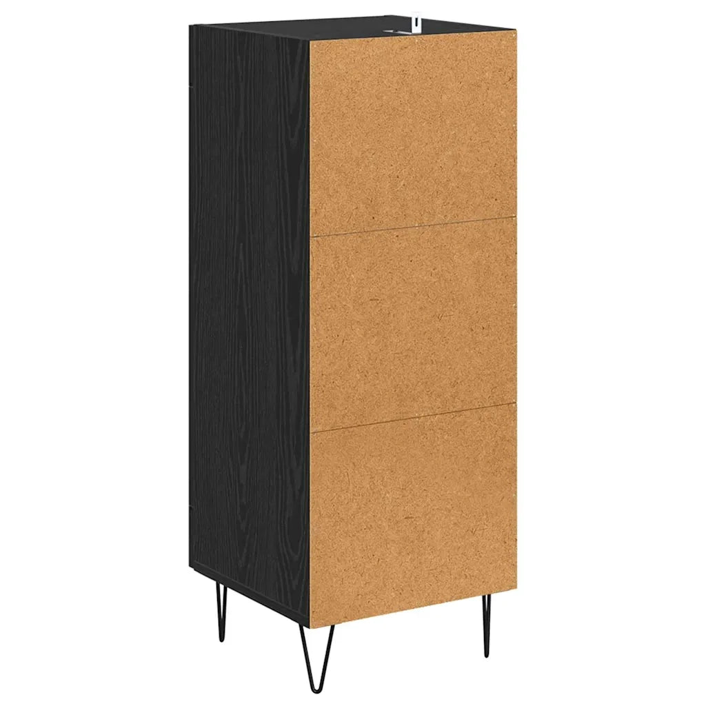 Credenza Rovere Nero 34,5 x 34 x 90 cm 881650