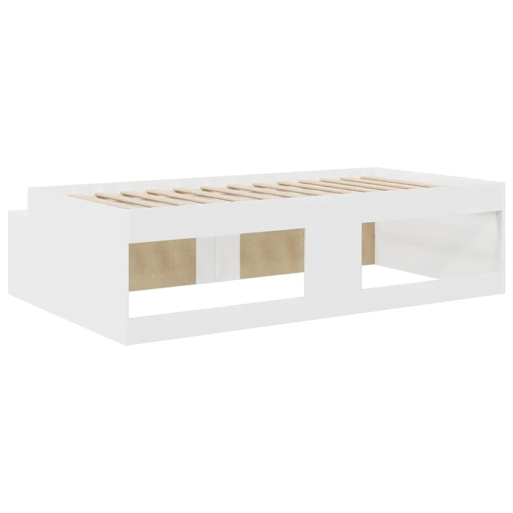 Struttura del letto Bianco 100 x 200 cm Legno multistrato 3335181