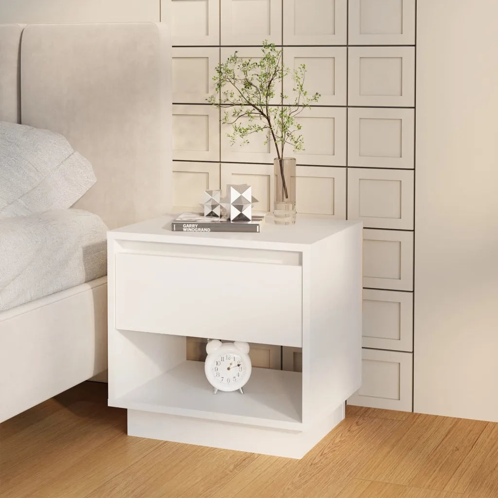 Comodini 2 pz Bianchi 45x34x44 cm in Truciolato 809513
