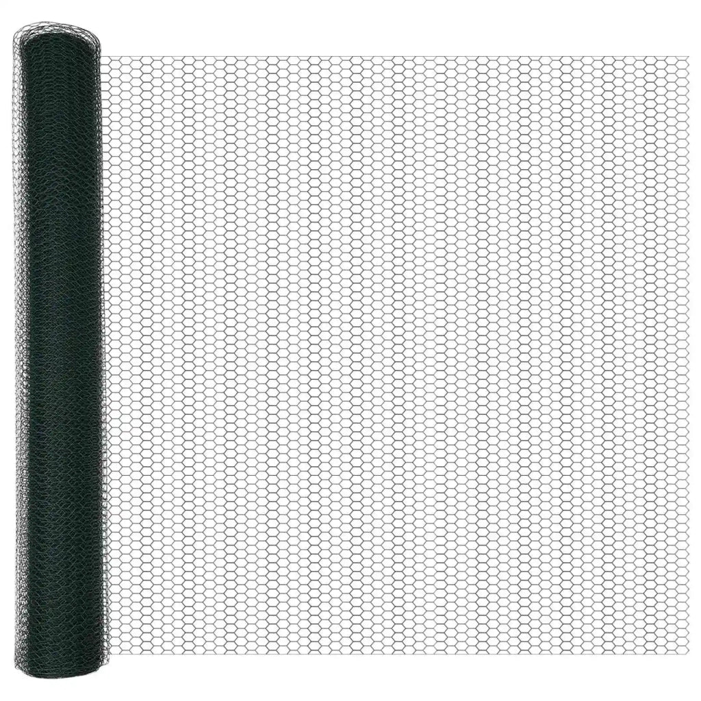 Recinzione Esagonale Verde 1,2 x 10 m PVC 42005349