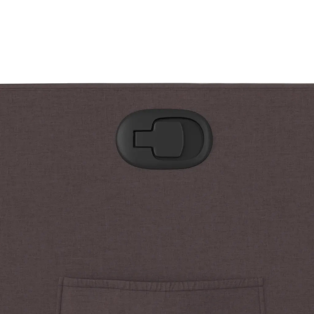 Poltrona Reclinabile Marrone Scuro in Tessuto 374170