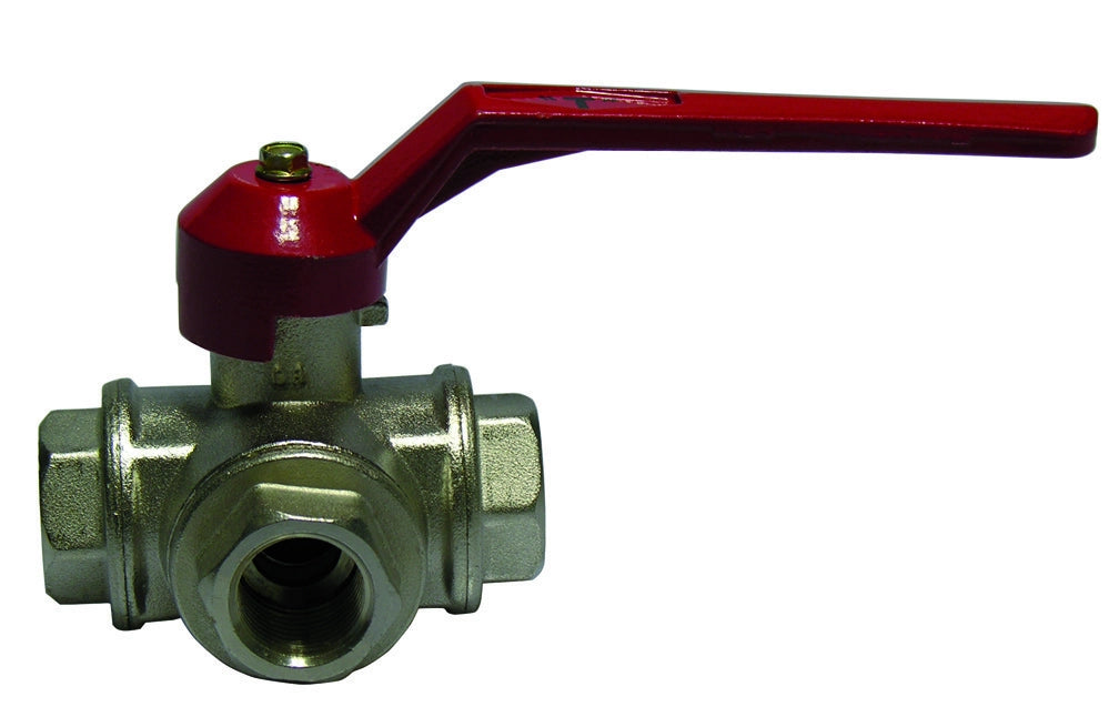 VALVOLA A SFERA A 3 VIE  CON LEVA- 3/4 (DN 20) 50 bar / 725 psi- ITAP- pezzi 1