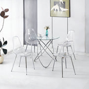 Set da pranzo 5 pezzi - Zephmum- 1 tavolo + 4 sedie