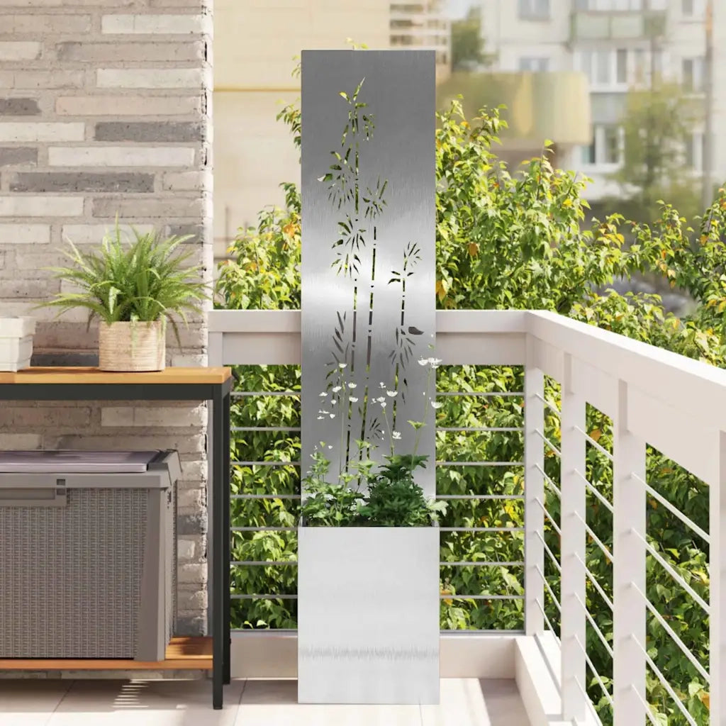 Schermo per privacy in giardino Floreale Argento 32 x 140 cm CFW9547208