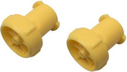 Accessorio per getto di acqua per fiori e autolavaggio - giallo