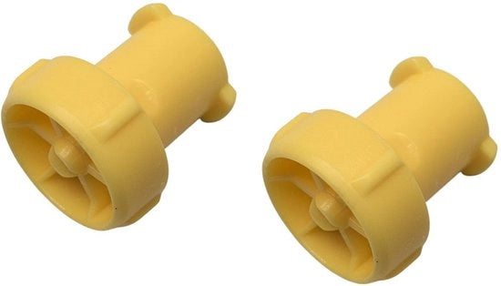 Accessorio per getto di acqua per fiori e autolavaggio - giallo