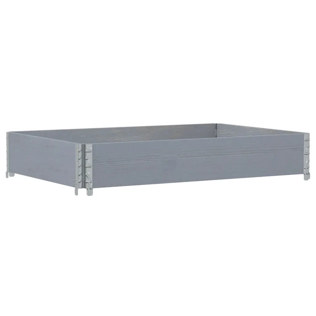 Fioriera da Giardino Grigia 120x80 cm Legno Massello di Pino 3295845