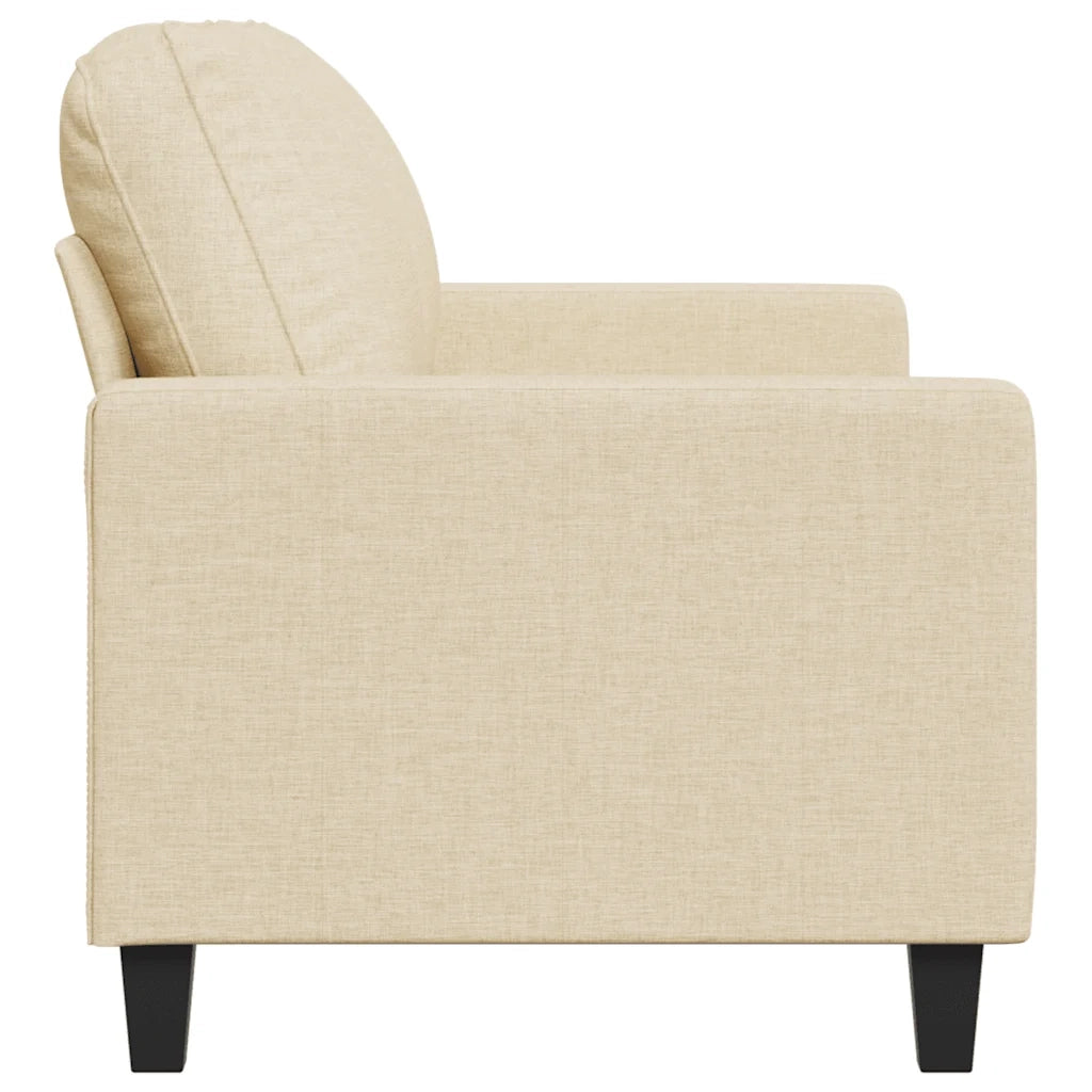 Divano a 2 Posti-Sofa 2 Posti Crema 140 cm in Tessuto 825170
