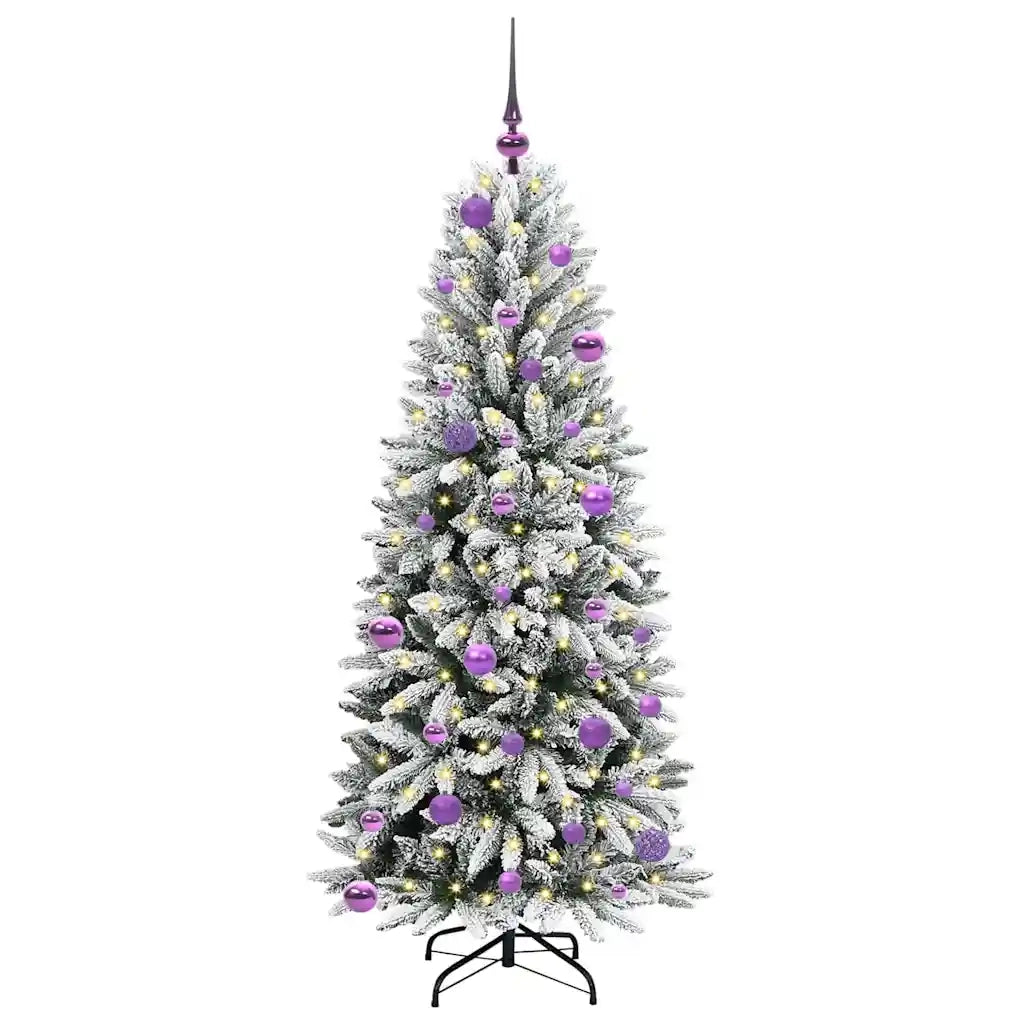 Albero di Natale artificiale con 150 LED Bianco 150 cm 3396039