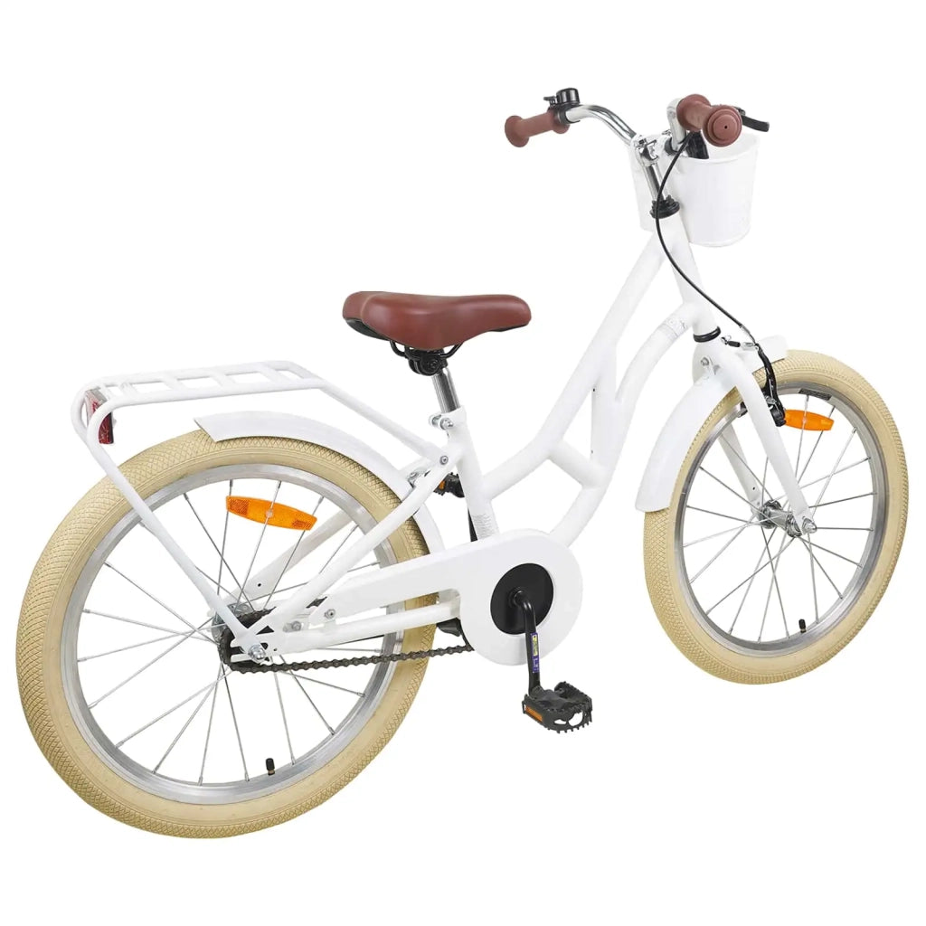 Bicicletta per Bambini 20 Pollici 6-11 Bianco 42009698